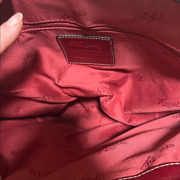 Vintage Fossil Leather Business Tote bag - Picture 3 of 6